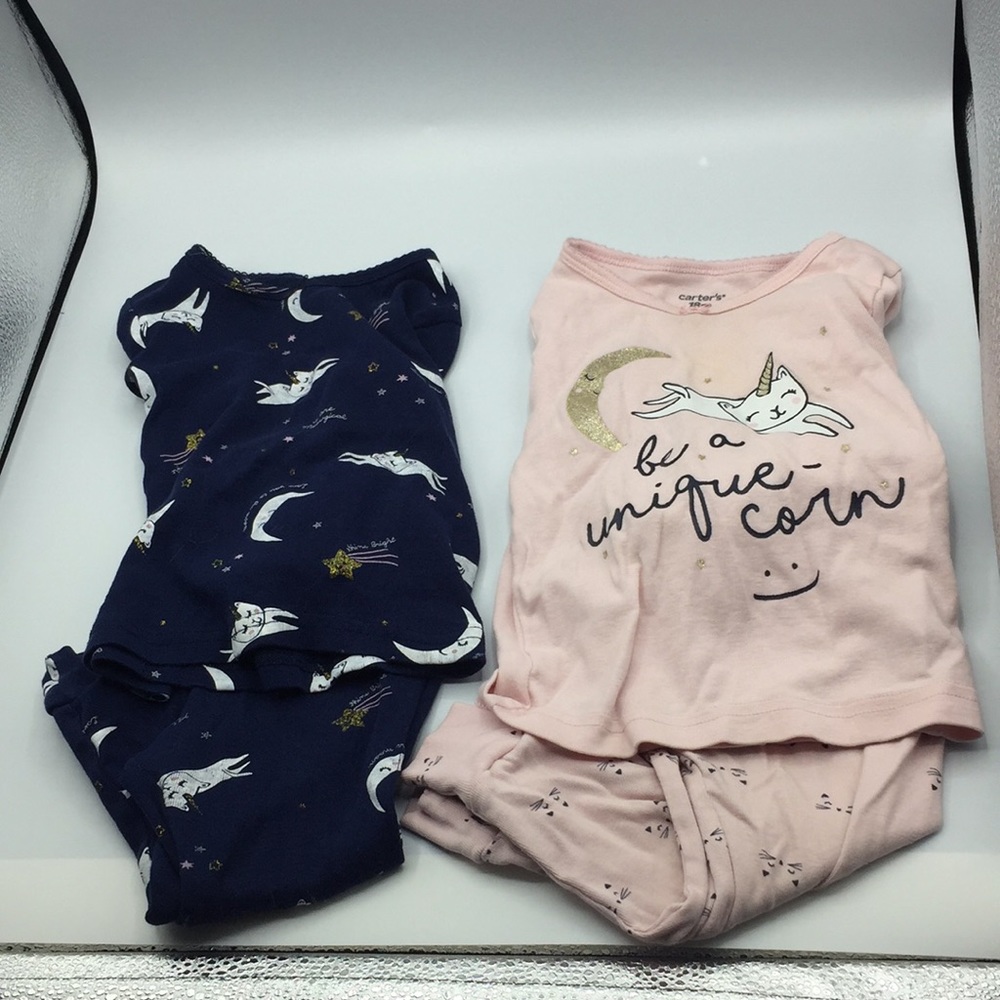 Carters  Girls 4-Piece Unicorn Pajama Set